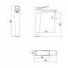 Смеситель для раковины Lemark Bronx LM3709BL черный матовый