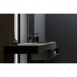 Смеситель для раковины Lemark Bronx LM3709BL черный матовый