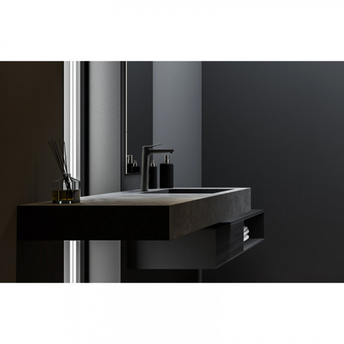 Смеситель для раковины Lemark Bronx LM3709BL черный матовый