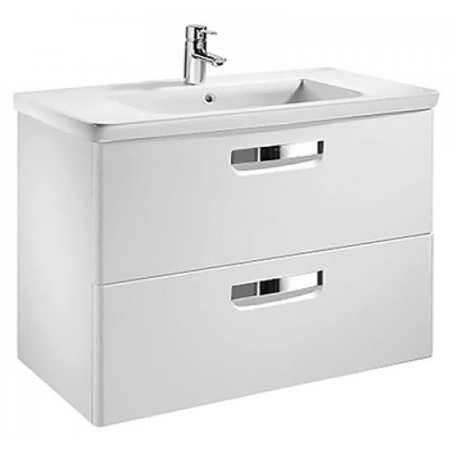Roca Тумба с раковиной Gap 70 белый глянец