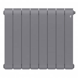 Радиатор биметаллический Royal Thermo Infinity 500 Silver Satin 8 секций, боковое подключение