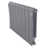 Радиатор биметаллический Royal Thermo Infinity 500 Silver Satin 8 секций, боковое подключение
