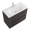 BelBagno Тумба с раковиной Uno mini 80 подвесная Темно-Серый матовый с раковиной BB-8099-3-80