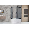 Royal Bath Душевой уголок RB 8120BK-C-BL 120х80х200 R