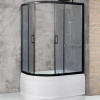 Royal Bath Душевой уголок RB 8120BK-C-BL 120х80х200 R