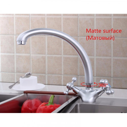 Смеситель для кухни Frap F4219-1 хром матовый