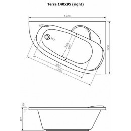 Alpen Фронтальный экран Terra 140x95 L