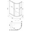 Triton  Душевой уголок Коралл В 120x80 L