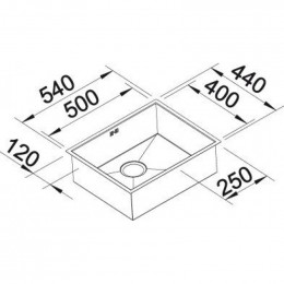 Мойка Blanco Zerox 500-U 526243 темная сталь