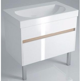 Kerama Marazzi Тумба с раковиной BUONGIORNO 80 напольная, белая с 2 ящиками