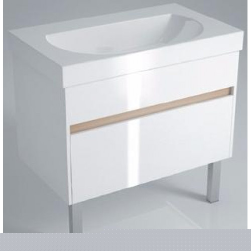 Kerama Marazzi Тумба с раковиной BUONGIORNO 80 напольная, белая с 2 ящиками