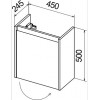 BelBagno Тумба с раковиной KRAFT MINI 450 R Pino Pasadena