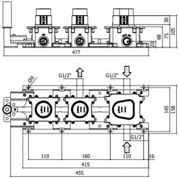 Скрытая часть для смесителя Paffoni Modular Box MDBOX000 285932
