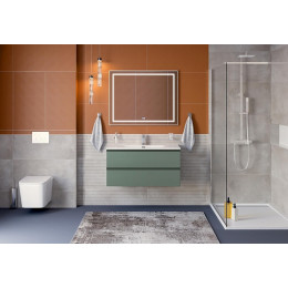 BelBagno Тумба с раковиной Kraft 100 подвесная Еловый матовый с раковиной BB-8099-100