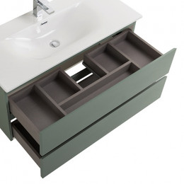 BelBagno Тумба с раковиной Kraft 100 подвесная Еловый матовый с раковиной BB-8099-100