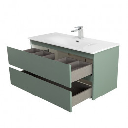BelBagno Тумба с раковиной Kraft 100 подвесная Еловый матовый с раковиной BB-8099-100