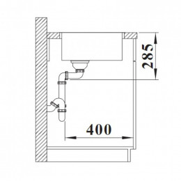 Мойка кухонная Blanco Solis 400-IF 526118 хром