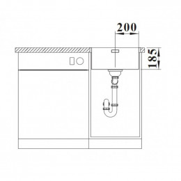 Мойка кухонная Blanco Solis 400-IF 526118 хром