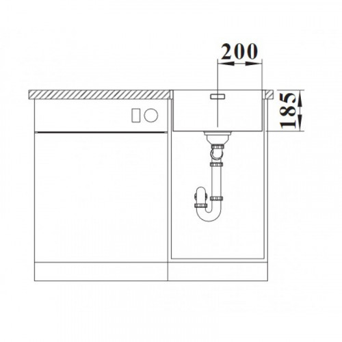 Мойка кухонная Blanco Solis 400-IF 526118 хром