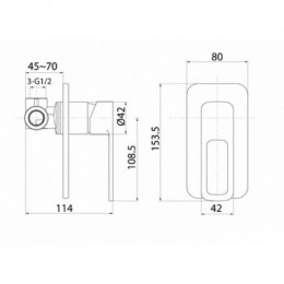 Смеситель для душа Iddis Slide SLIBL00i66 черный матовый