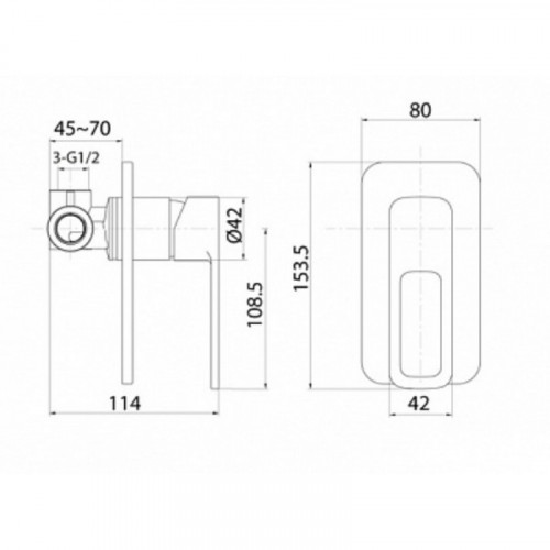 Смеситель для душа Iddis Slide SLIBL00i66 черный матовый