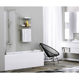 WasserKRAFT Шторка на ванну Leine 35P01-80