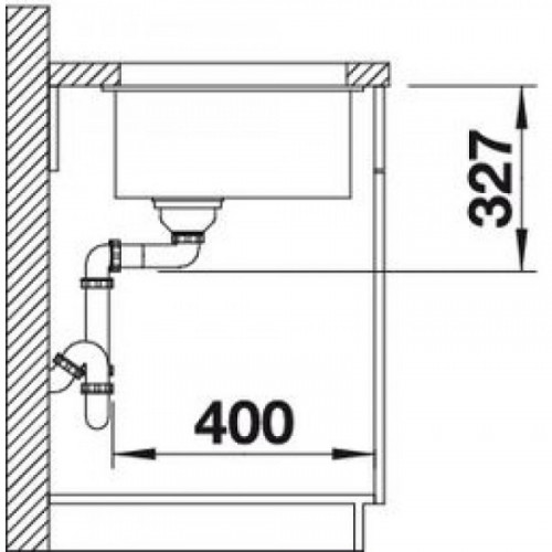 Кухонная мойка Blanco Subline 320-U, белый