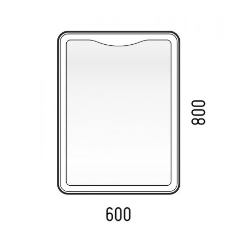 Зеркало Corozo Орли 60 см SD-00000919 с подсветкой и сенсорным выключателем, белый