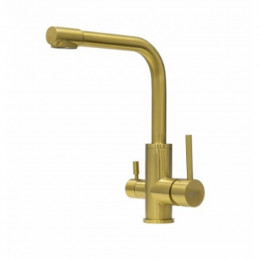 Смеситель для кухни Lemark Expert LM5061G с подключением к фильтру золото