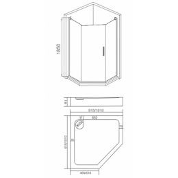 Good Door Душевой уголок PANDORA PNT-90-C-CH
