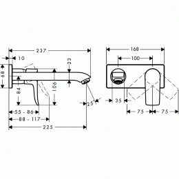 Смеситель для раковины Hansgrohe Metris 31086000