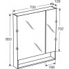 Зеркальный шкаф Roca Gap 70 фиолетовый