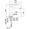 Смеситель для раковины Paffoni Elle, хром EL071CR