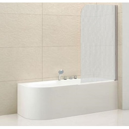 Cezares Шторка на ванну ECO-O-V-1-80/140-P-Cr-R