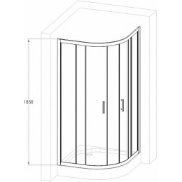 Royal Bath Душевой уголок HKD-T-CH 100х100х185