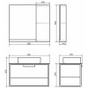 Comforty Полупенал Кельн 35 дуб темный