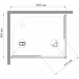 Royal Bath Душевой уголок HPD-C-CH 100х80х185