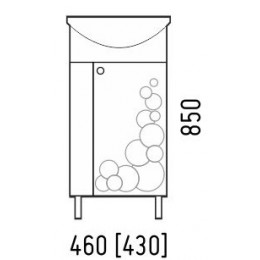 Corozo Мебель для ванной Орфей 45