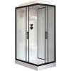 Royal Bath Душевая кабина HP RB 8120HP6-WC-BL-L 120x80 L стекло матовое профиль черный матовый