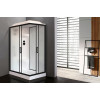 Royal Bath Душевая кабина HP RB 8120HP6-WC-BL-L 120x80 L стекло матовое профиль черный матовый