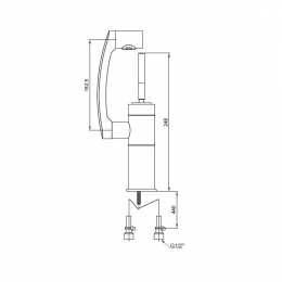 Смеситель для раковины Kaiser Merkur 27011 хром