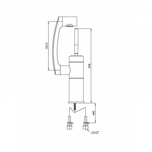 Смеситель для раковины Kaiser Merkur 27011 хром