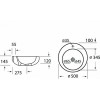 BelBagno Раковина накладная ARIA BB1053LW