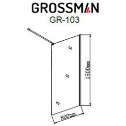 Grossman Шторка для ванны GR-103N
