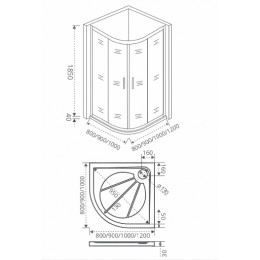 Good Door Душевой уголок INFINITY R-80-C-CH