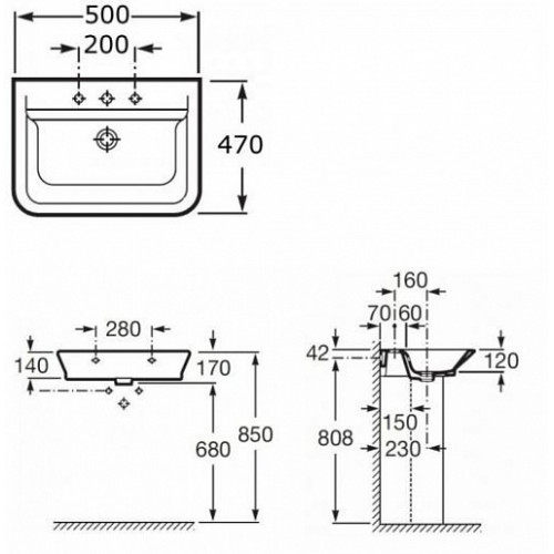 Roca Раковина "Gap" 327476000