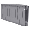 Радиатор биметаллический Royal Thermo Infinity 300 Silver Satin 12 секций, боковое подключение