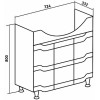 Runo Мебель для ванной Стиль 75