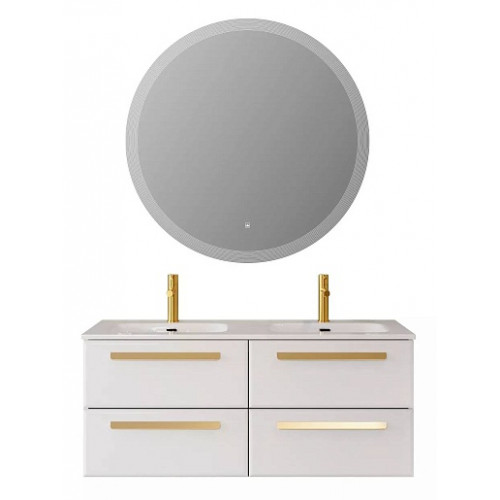 BelBagno Мебель для ванной Eco Cer-N 120 с 4 ящиками bianco lucido CZR-8073-120-2 ручки сатиновое золото
