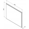Зеркало Aquanet Nova Lite 100 дуб рошелье LED